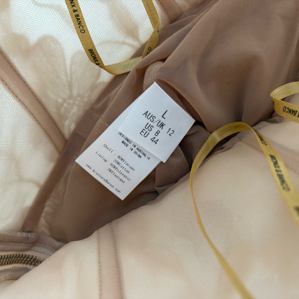 NWOT Bronx and Banco Jasmine Blanc Maxi Dress L - Picture 12 of 16
